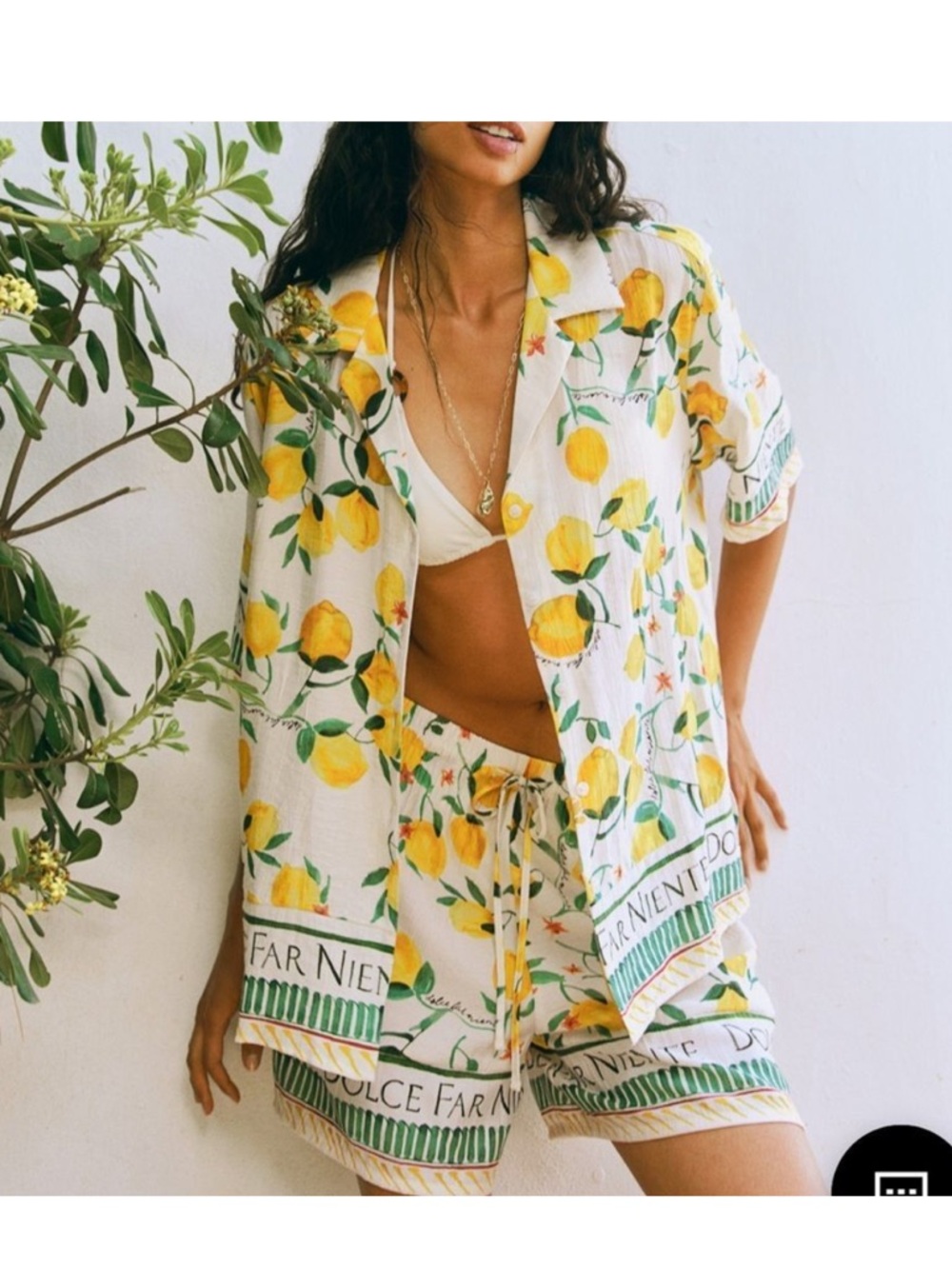 H&M Citrus Print Shorts